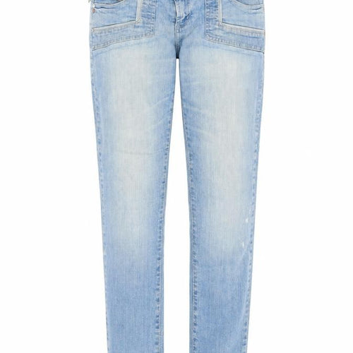 Preworn Womens Blue  Denim Straight Jeans Size M L30 in
