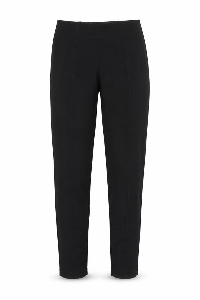 Front view of H&M women’s black carrot leggings, size UK 8, 30-inch leg