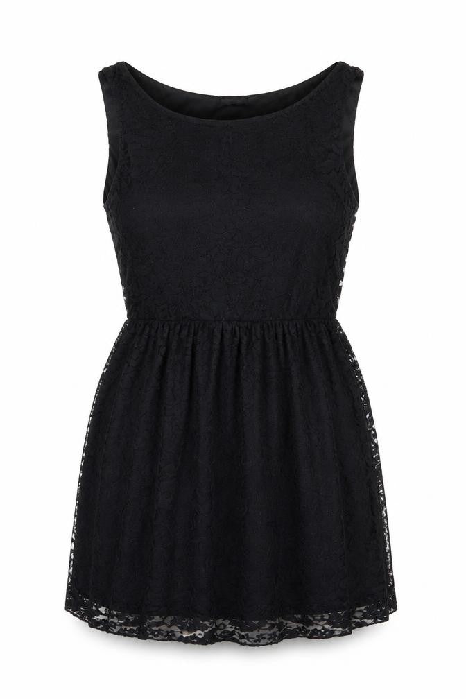 Instyle Womens Black Floral  Fit & Flare  Size M