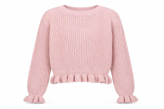Front view of select girls’ pink jumper, size 14, years