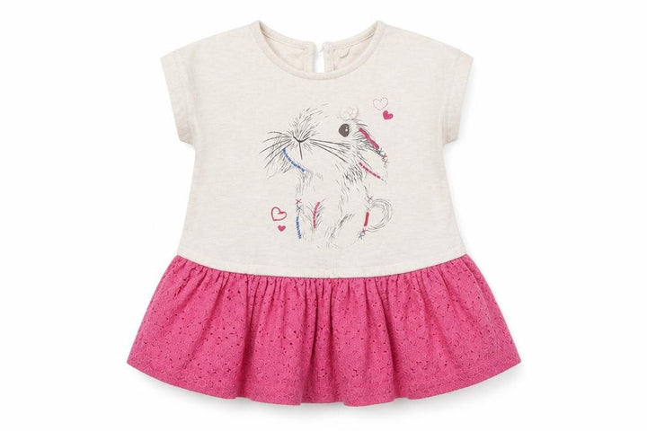 Matalan Girls Beige Fit & Flare Size 9-12 Months