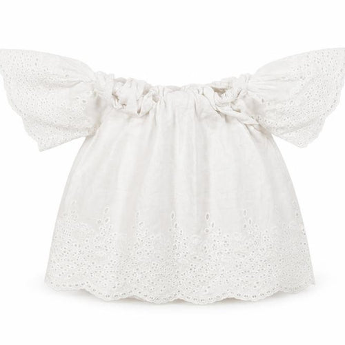 F&F Girls White Floral  Basic T-Shirt Size 6-7 Years