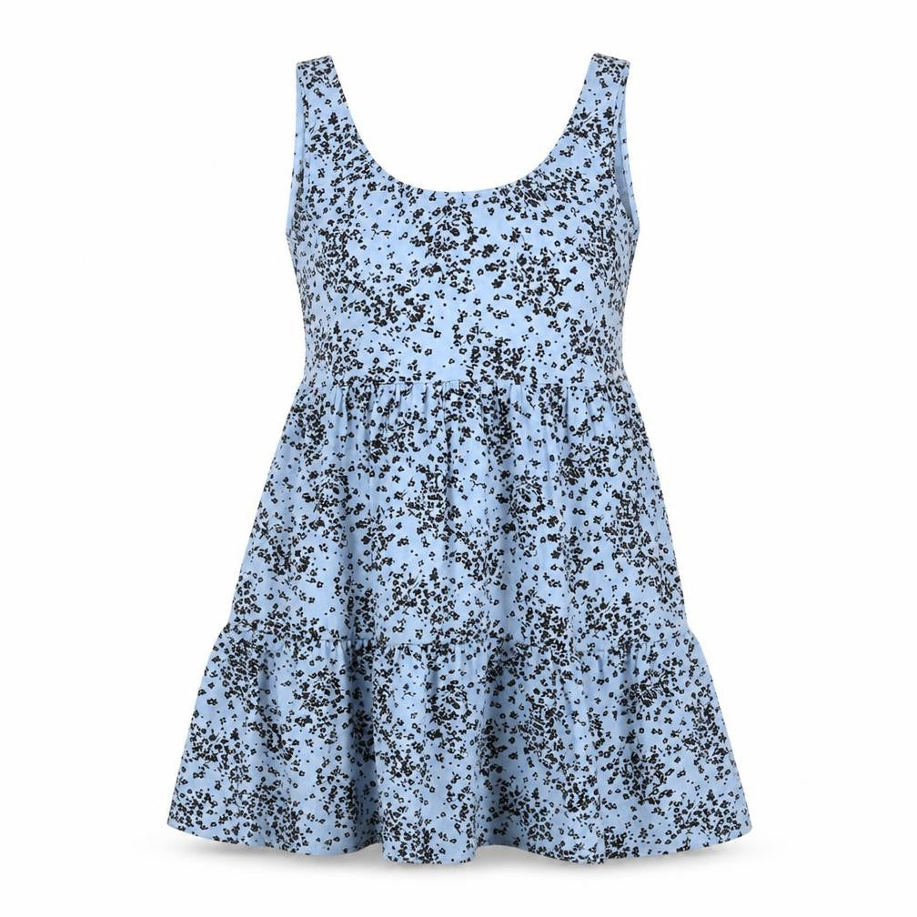 F&F Womens Blue Floral  Fit & Flare  Size 8