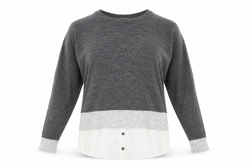 Front view of George women’s grey jumper, size UK 16