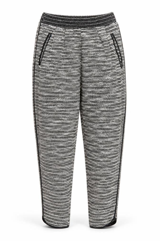 Front view of H&M women’s grey sweatpants, size XS, 23-inch leg