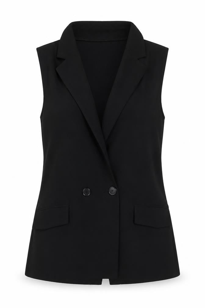 Front view of Cameo Rose women’s black jacket, size UK 8