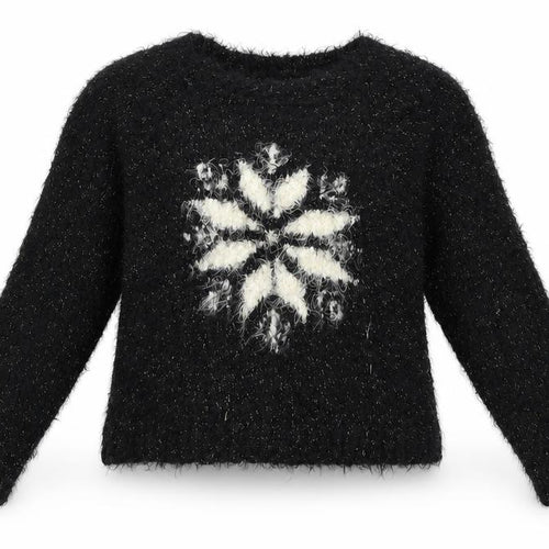 wearing your heart on your sleeve Womens Black Geometric  Pullover Jumper Size M