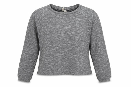 Front view of ASOS women’s grey jumper, size UK 10