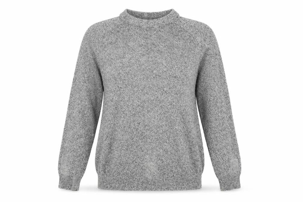 Front view of Preworn women’s grey jumper, size M