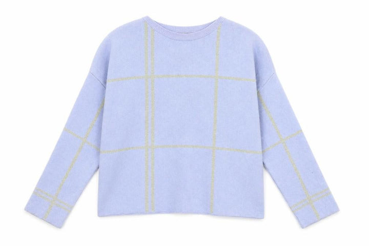 M&Co Womens Blue   Pullover Jumper Size M  - washable mark on arm