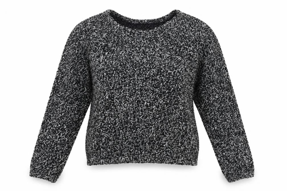 Front view of Topshop women’s green jumper, size UK 6