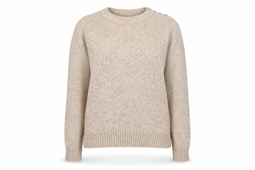 Front view of New Look women’s beige jumper, size UK 12