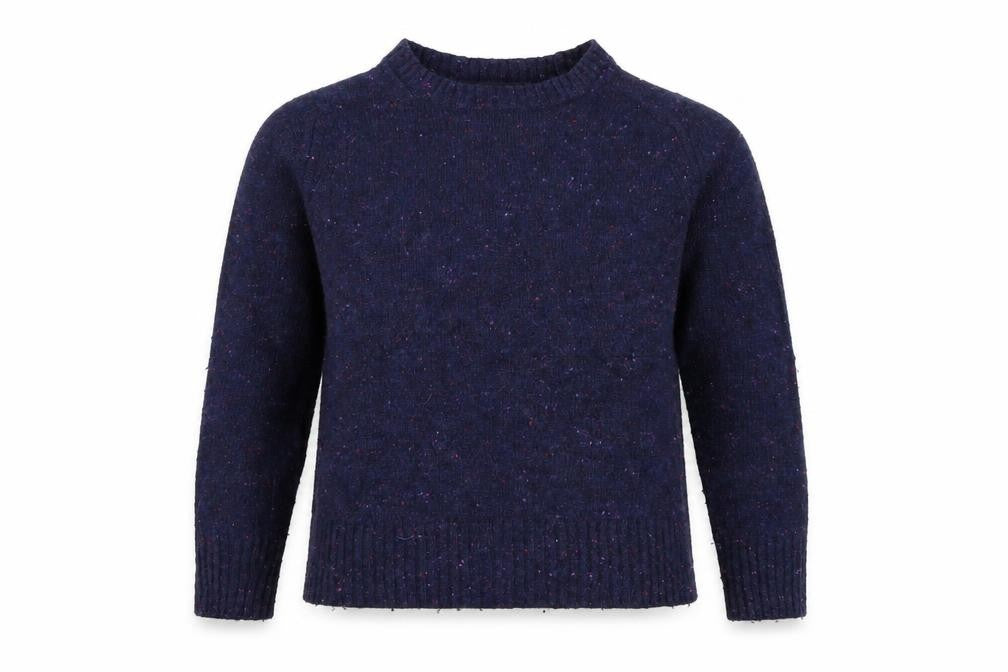 Front view of Marks & Spencer women’s blue jumper, size UK 10