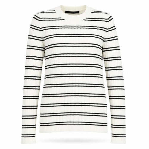 Bershka Womens Ivory Striped  Pullover Jumper Size S