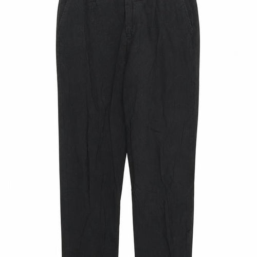 Bershka Womens Black  Denim Straight Jeans Size 10 L24 in