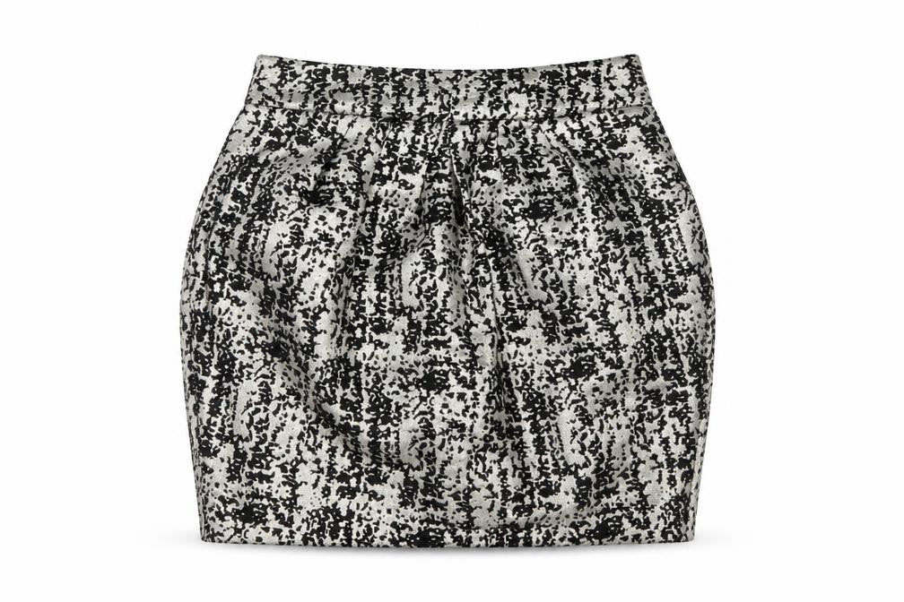 Lipsy Womens Black Geometric  A-Line Skirt Size 30 in
