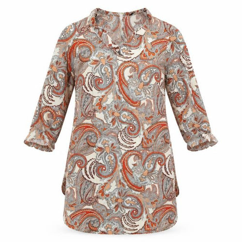 F&F  Womens Ivory Floral  A-Line  Size 8