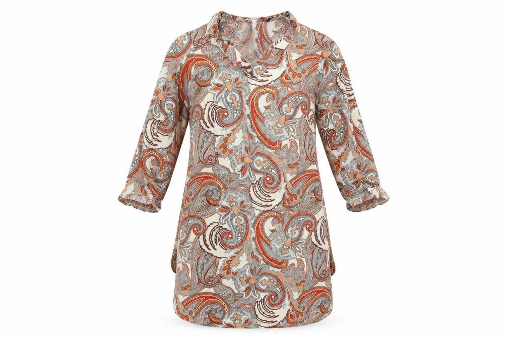 F&F  Womens Ivory Floral  A-Line  Size 8