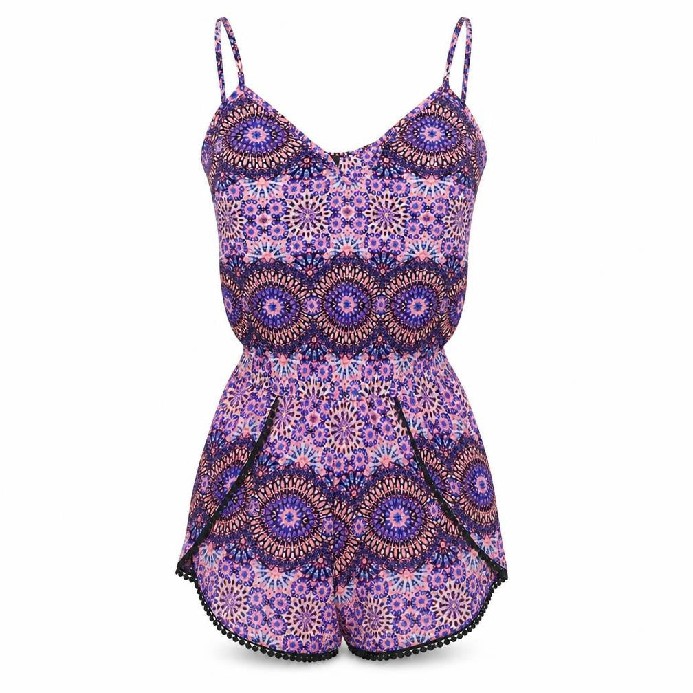 New Look  Womens Pink Floral  Jumpsuit One-Piece Size 8