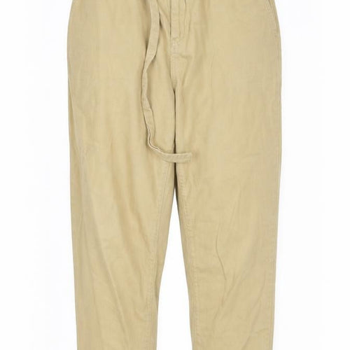 Denim & Co. Womens Beige   Straight Jeans Size 14 L28 in
