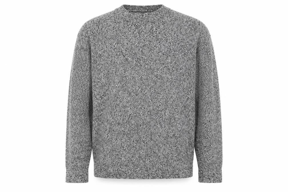 Front view of Topshop men’s grey jumper, size S