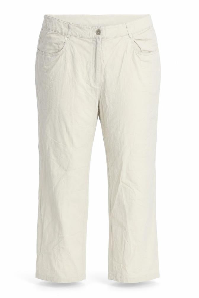 CAROLINE VANITY Womens Beige   Trousers  Size 14 L26 in