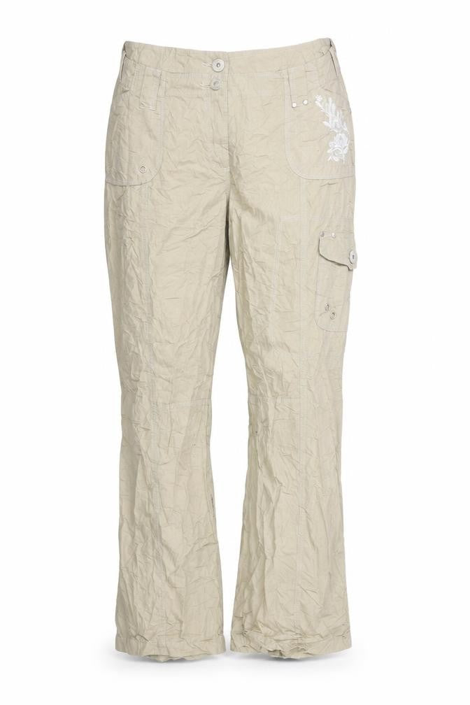 Evita Womens Beige   Trousers  Size 40 in L31 in