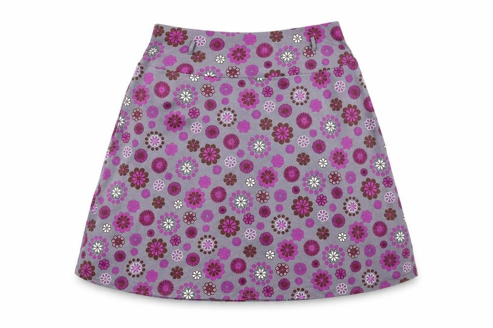 La Redoute Womens Grey Floral  A-Line Skirt