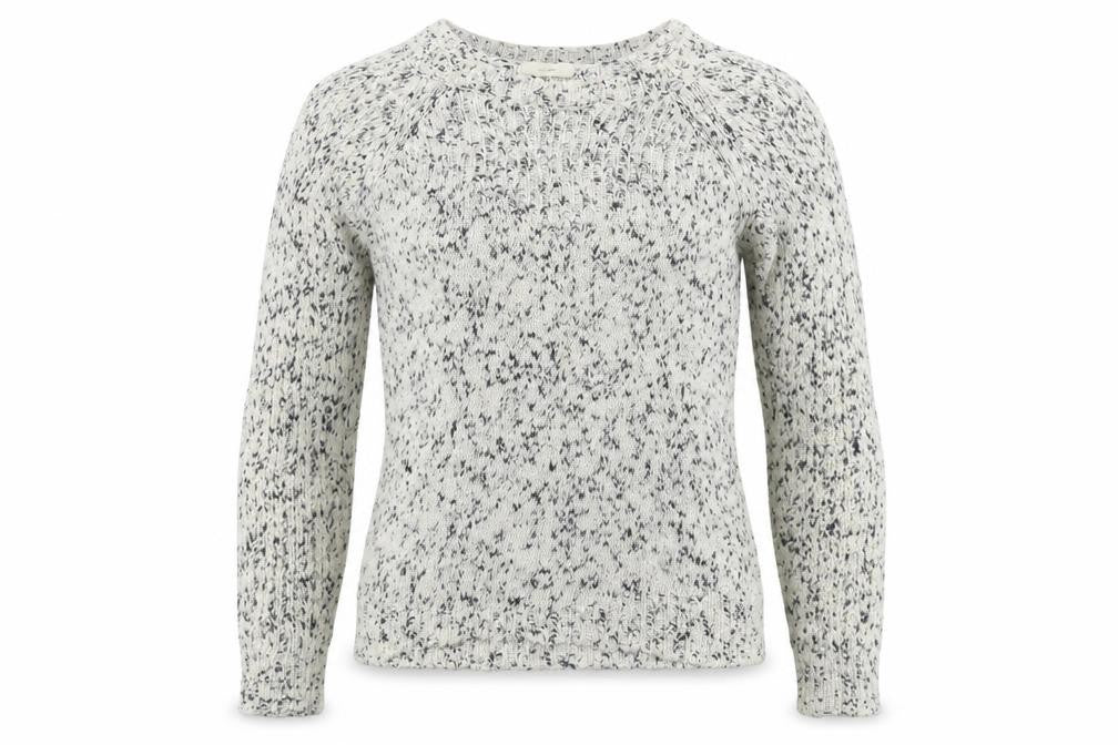 Front view of Zoe women’s white knit jumper, size S