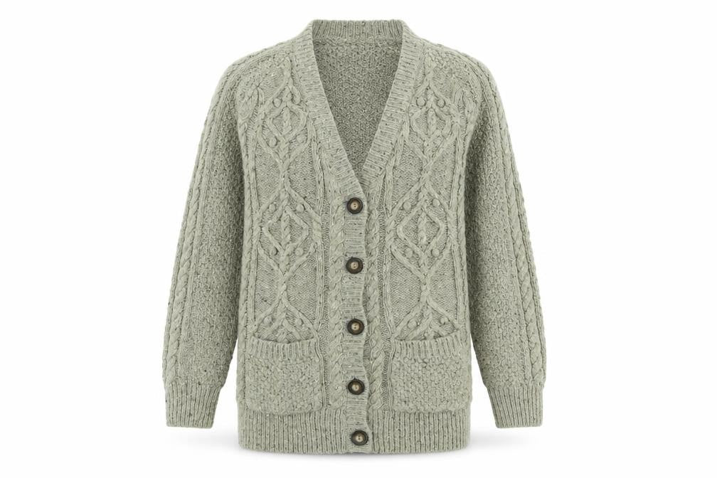 12 Womens Brown  Knit Jacket Coatigan Size 12