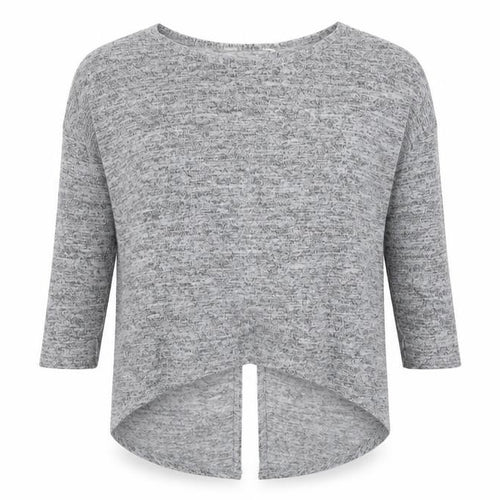 Miss Selfridge Womens Grey   Pullover Jumper Size 10  - Twist Detail