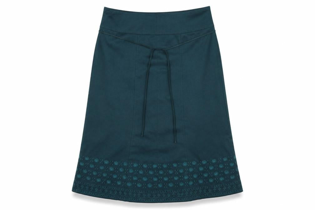 Marks and Spencer Womens Green   A-Line Skirt Size 38 in