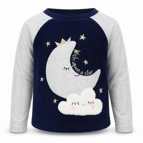 Matalan Girls Blue  Fleece Top Pyjama Top Size 10 Years
