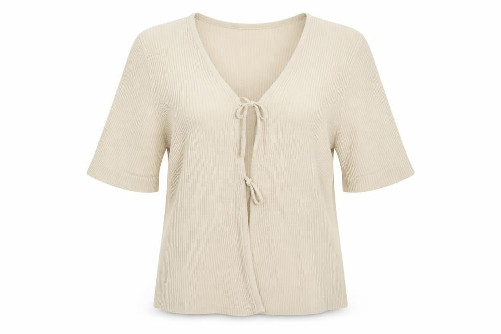 BM Womens Beige   Cardigan Jumper Size L