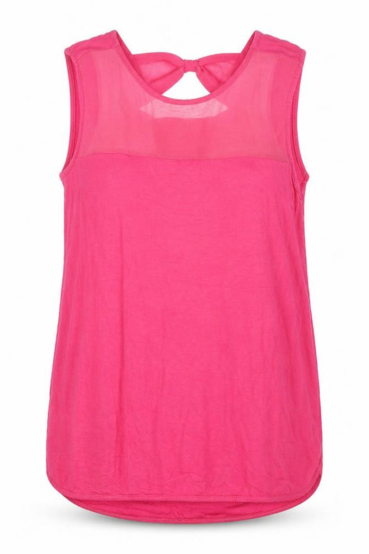Front view of Next women’s pink camisole t-shirt, size UK 8