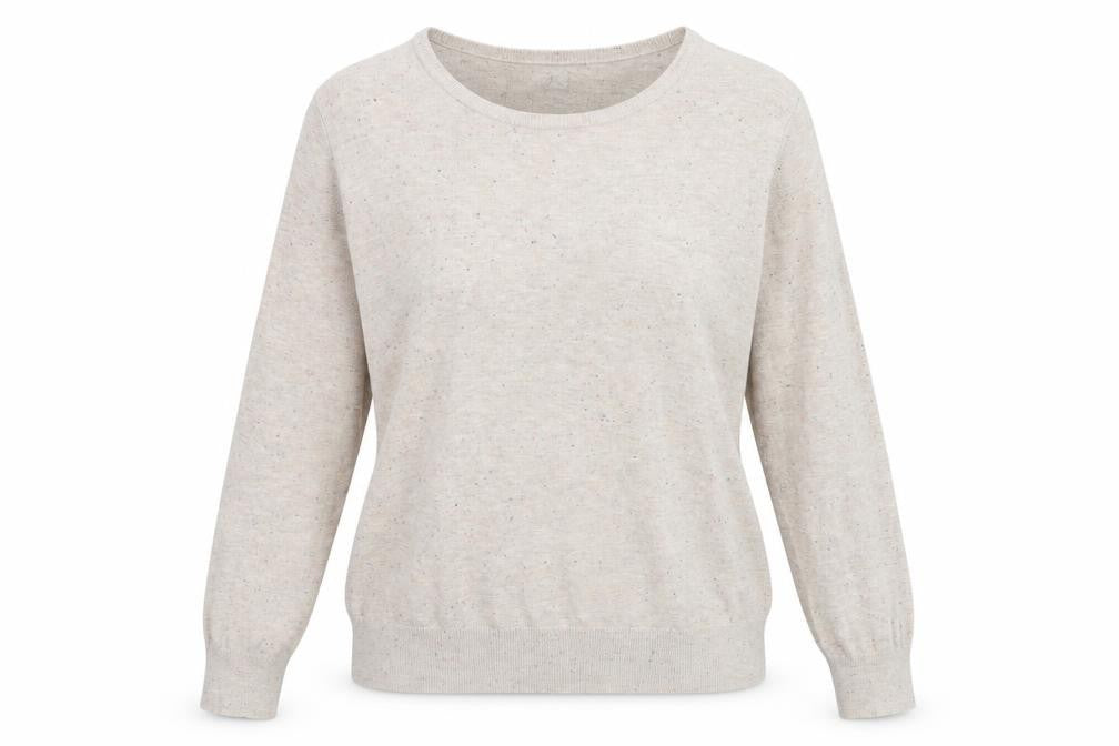 Front view of H&M women’s beige jumper, size XL