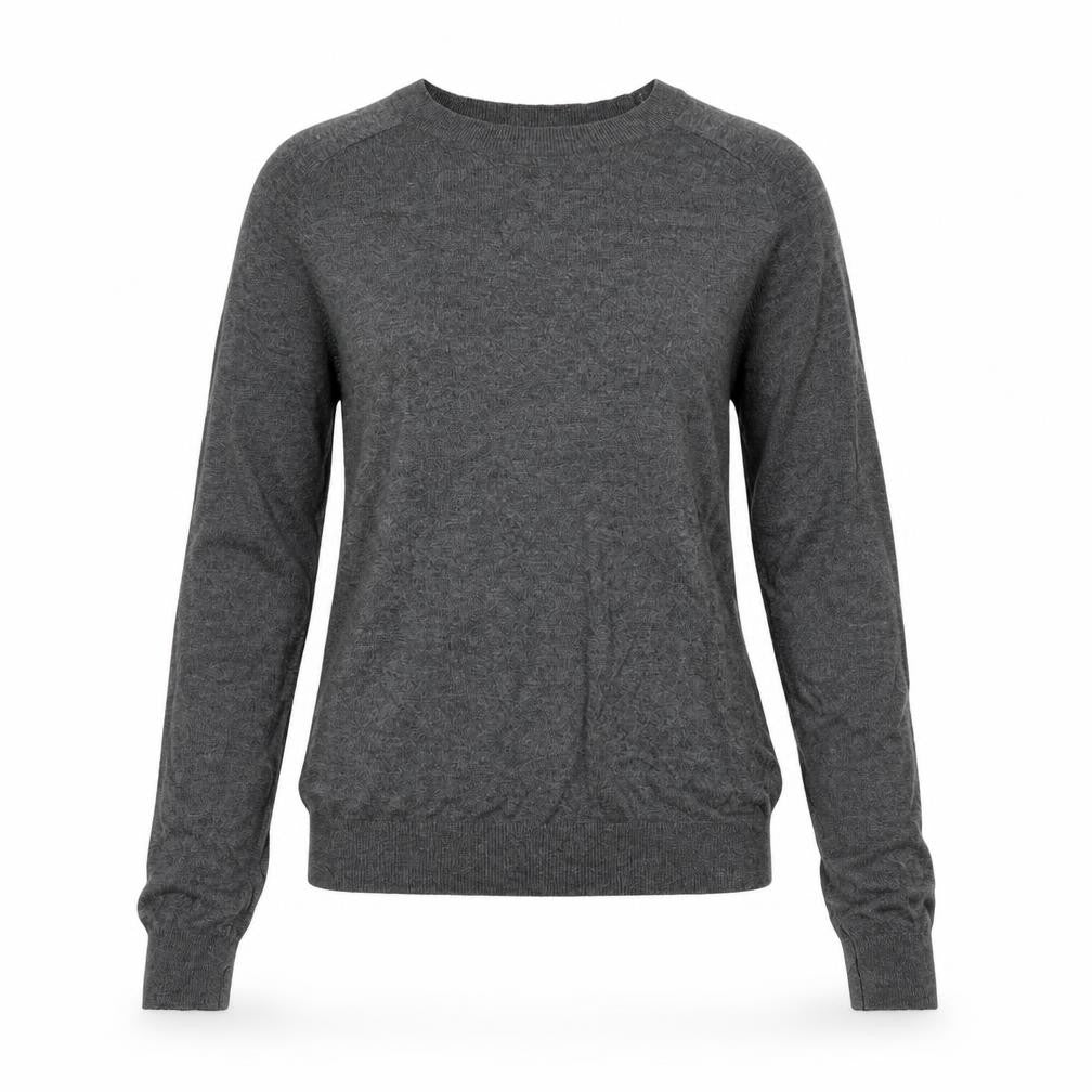 Front view of H&M women’s grey jumper, size S