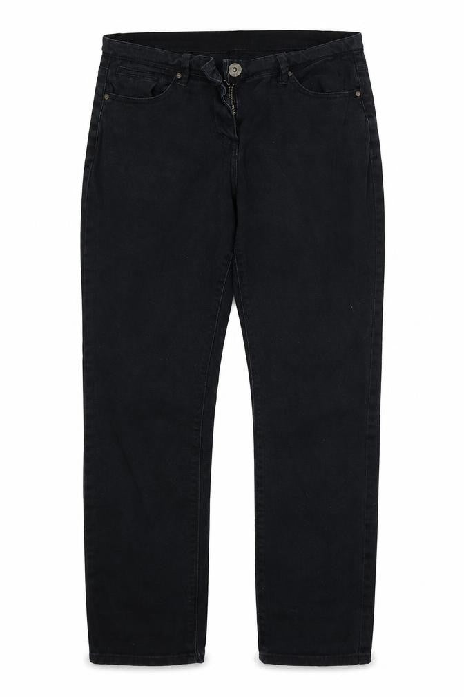 M&Co Womens Black  Denim Skinny Jeans Size 12 L20 in