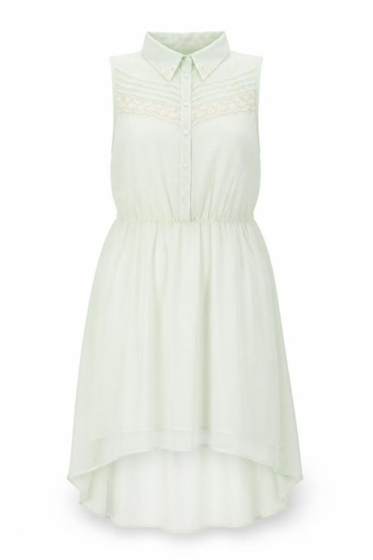 Front view of Atmosphere women’s green a-line, size UK 12