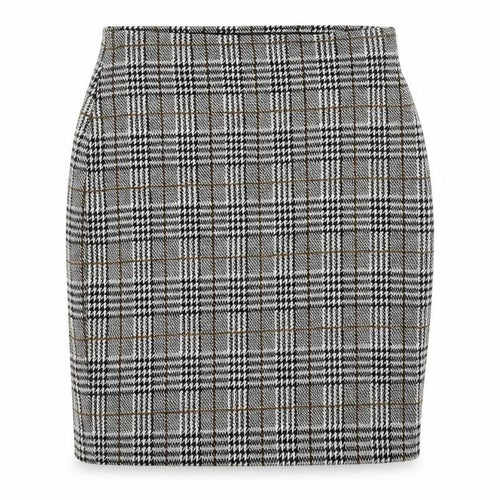 New Look  Womens Grey Check  Bandage Skirt Size 8