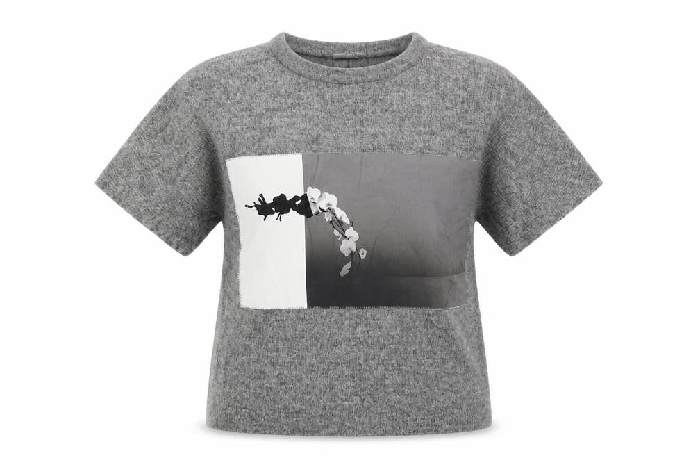 Front view of Zara women’s grey jumper, size S