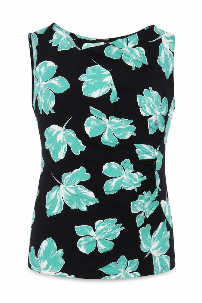 Jonathan Saunders Womens Black Floral  Basic Blouse Size 16