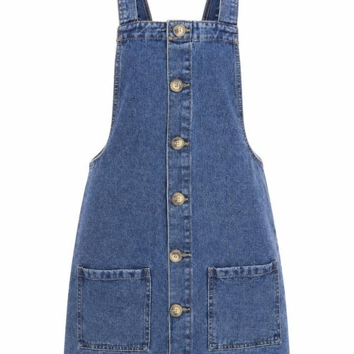 Denim CO Womens Blue   Pinafore/Dungaree Dress  Size 6