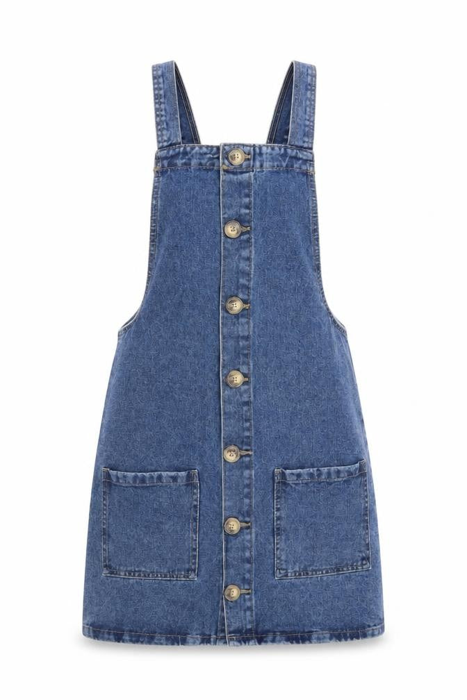 Denim CO Womens Blue   Pinafore/Dungaree Dress  Size 6