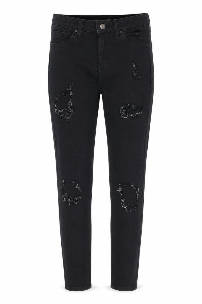 Topshop Womens Black  Denim Skinny Jeans Size 26 in L28 in