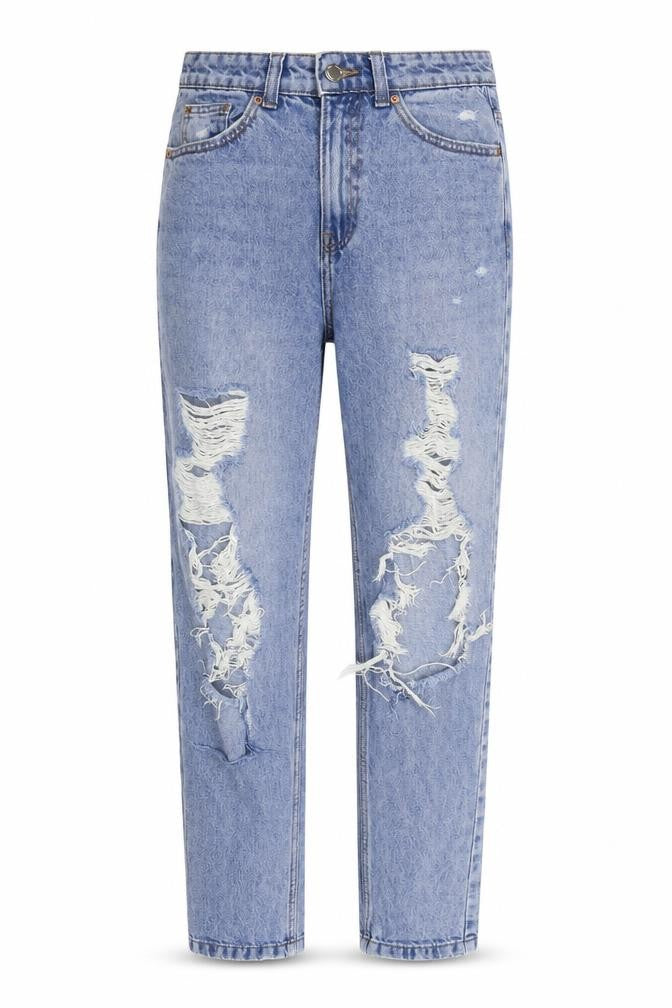 Denim Co Womens Blue  Denim Mom Jeans Size 6 L27 in