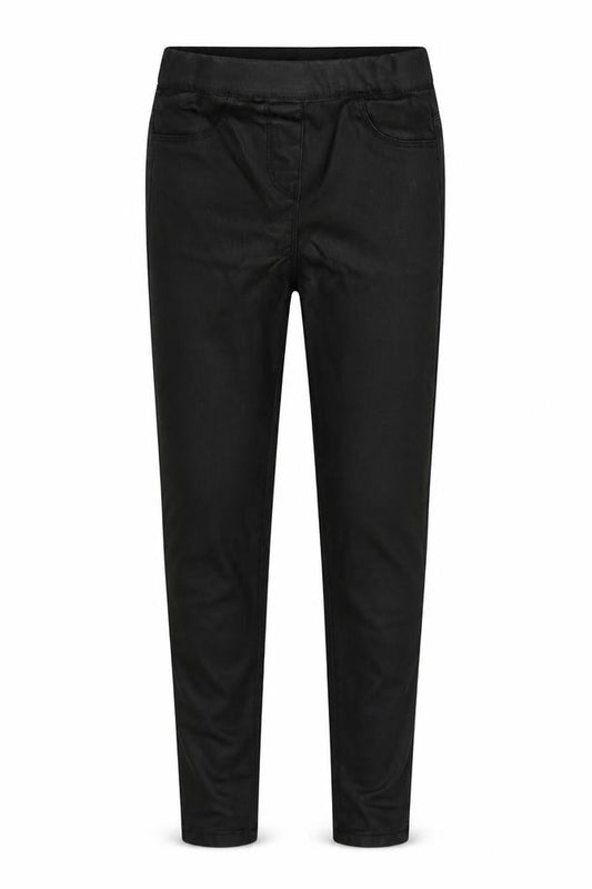Front view of Next girls’ black jegging trousers, size 9, years
