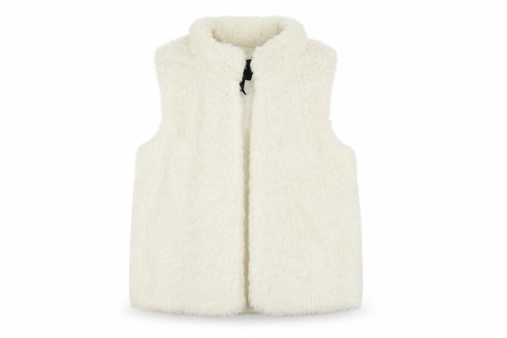 Gap Girls White   Duffle Coat Coatigan Size 10-11 Years  - Faux sheep skin