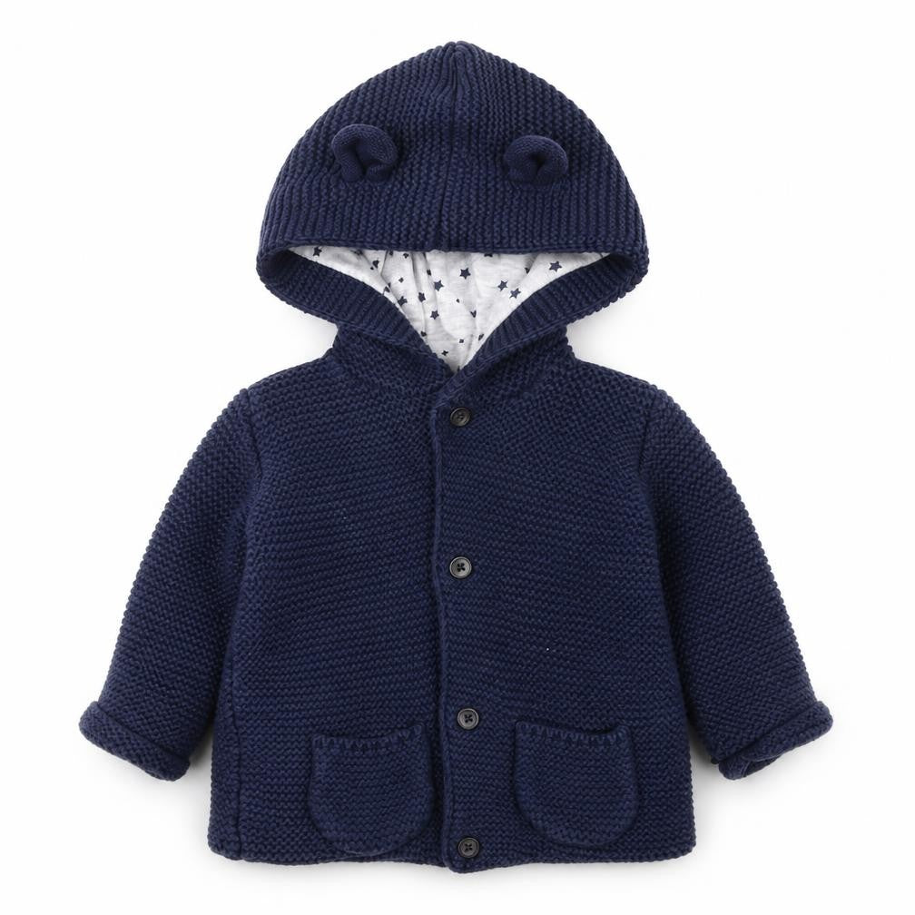 Front view of George Baby Blue Jacket, size 6-9, Months