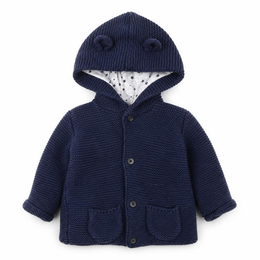 Front view of George Baby Blue Jacket, size 6-9, Months